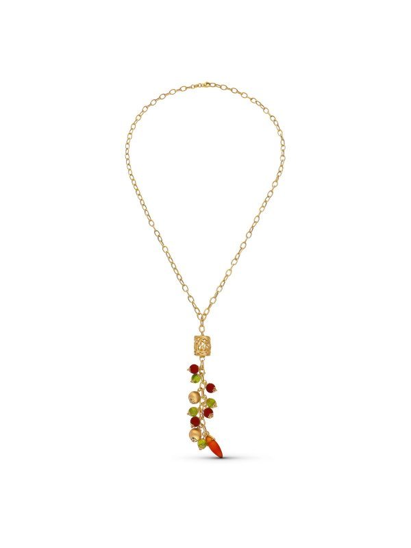 18K GARGANTILLA ORO AMARILLO JAULA Y...