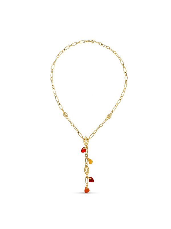 18K GARGANTILLA ORO AMARILLO PIEDRAS...