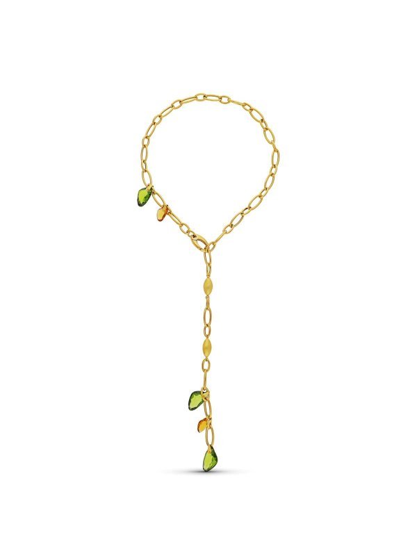 18K GARGANTILLA ORO AMARILLO PIEDRAS...