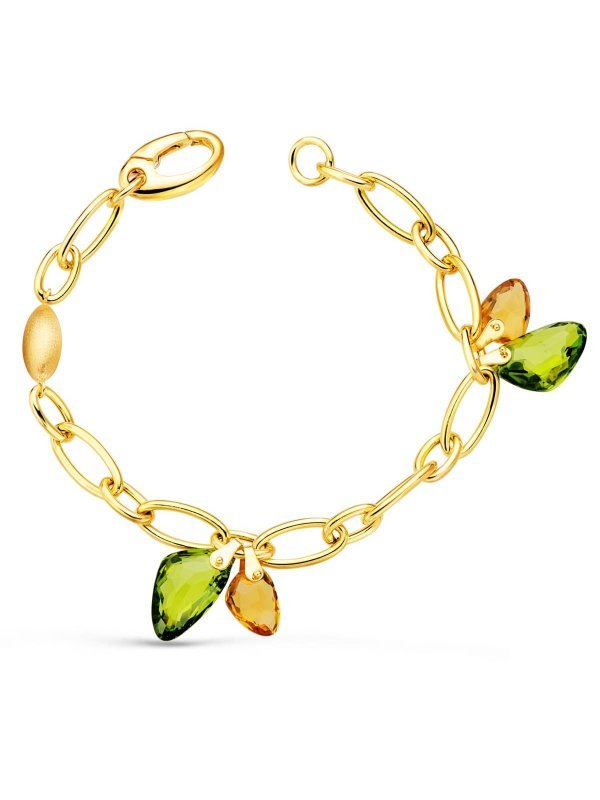 18K PULSERA ORO AMARILLO ESLABONES...