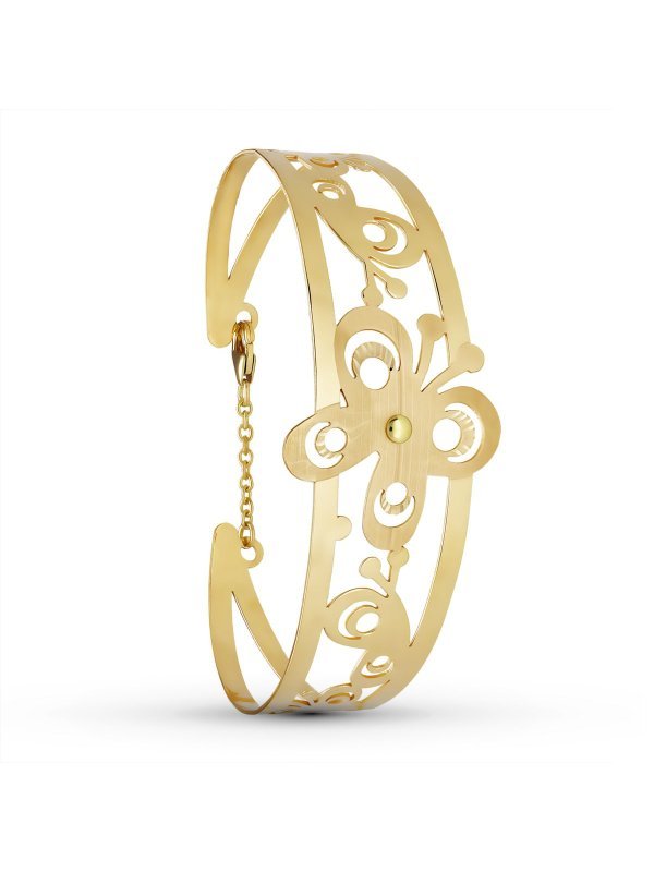 18K PULSERA ORO AMARILLO MARIPOSA...
