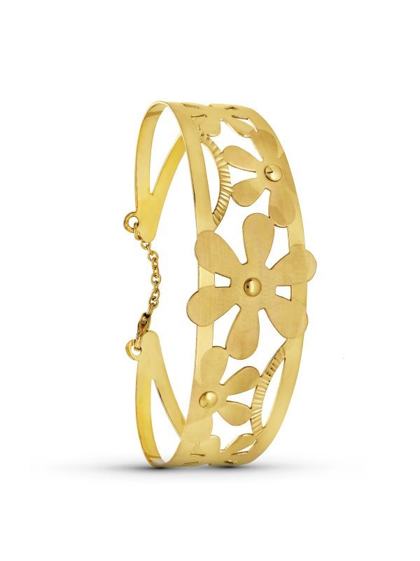 18K PULSERA RIGIDA ORO AMARILLO...