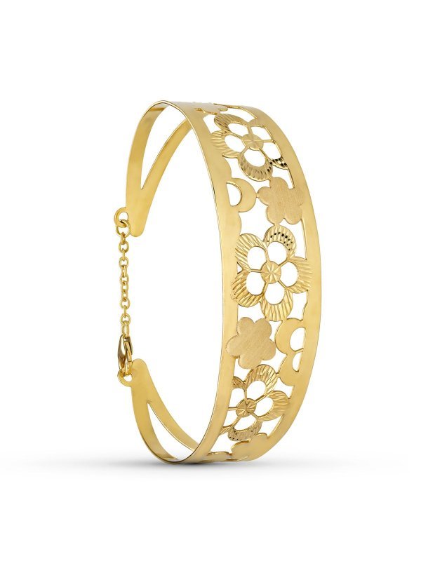 18K PULSERA RIGIDA ORO AMARILLO...