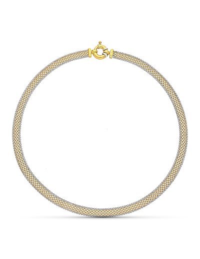 18K GARGANTILLA ORO BICOLOR...
