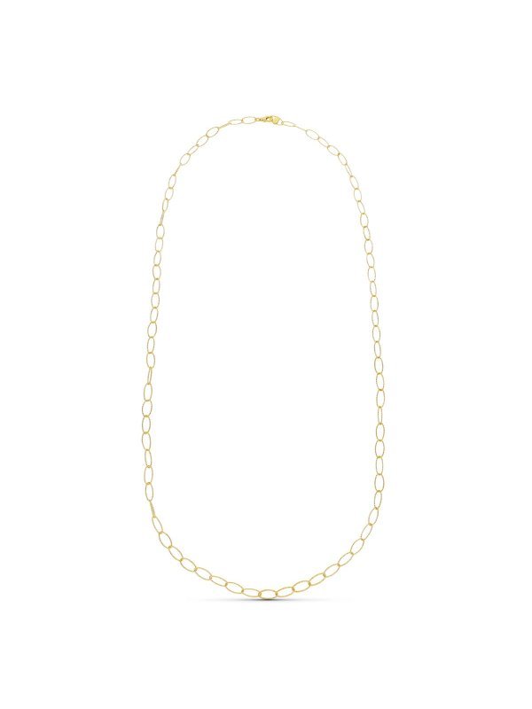 18K COLLAR ORO AMARILLO ESLABON...