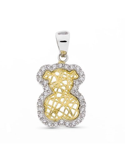 18K COLGANTE ORO BICOLOR...