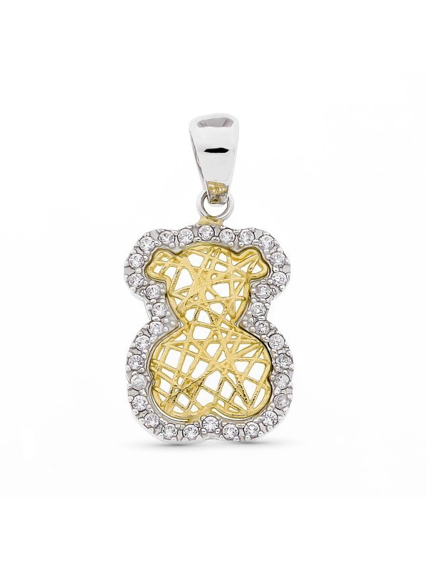 18K COLGANTE ORO BICOLOR ORO CIRCONITAS
