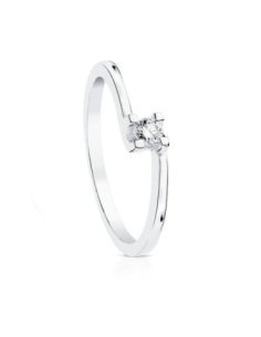 18K SOLITARIO DIAMANTE...