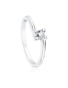 18K SOLITARIO DIAMANTE...