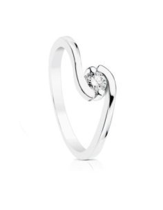 18K SOLITARIO DIAMANTE...