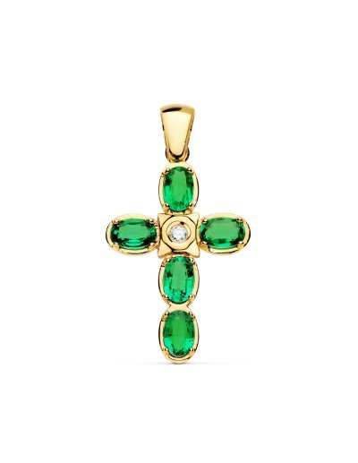 18K CRUZ ORO AMARILLO...
