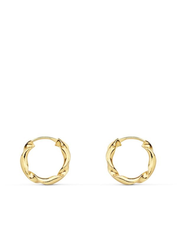 18K AROS ORO AMARILLO HUECOS...