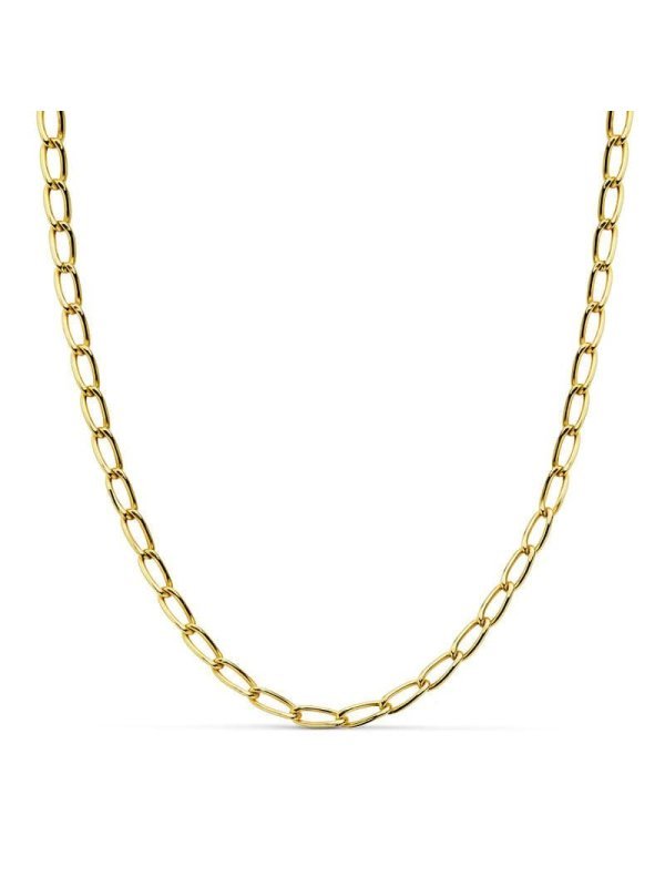 18K CADENA BILBAO HUECA 4 MM -50CM