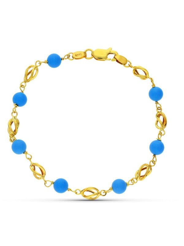 18K PULSERA ORO AMARILLO JAULA...
