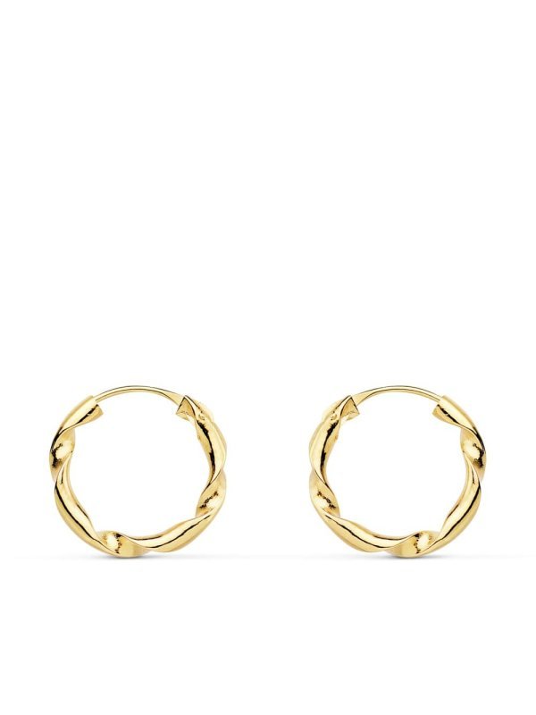 18K AROS ORO AMARILLO HUECOS...