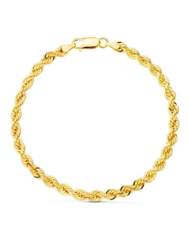 18K PULSERA ORO AMARILLO CORDON...