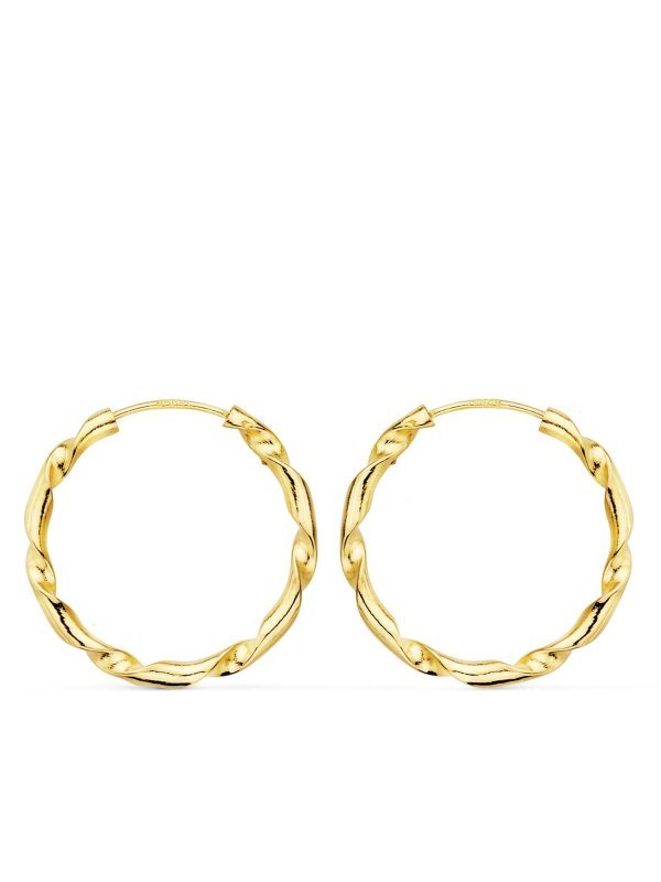 18K AROS ORO AMARILLO HUECOS...