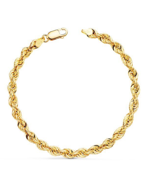 18K PULSERA ORO AMARILLO CORDON...