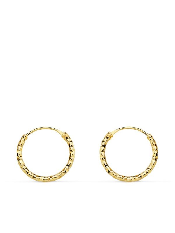 18K AROS ORO AMARILLO RETORCIDO...