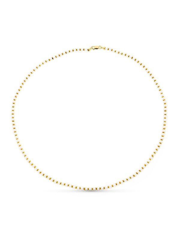 18K COLLAR ORO AMARILLO PERLA 44CM