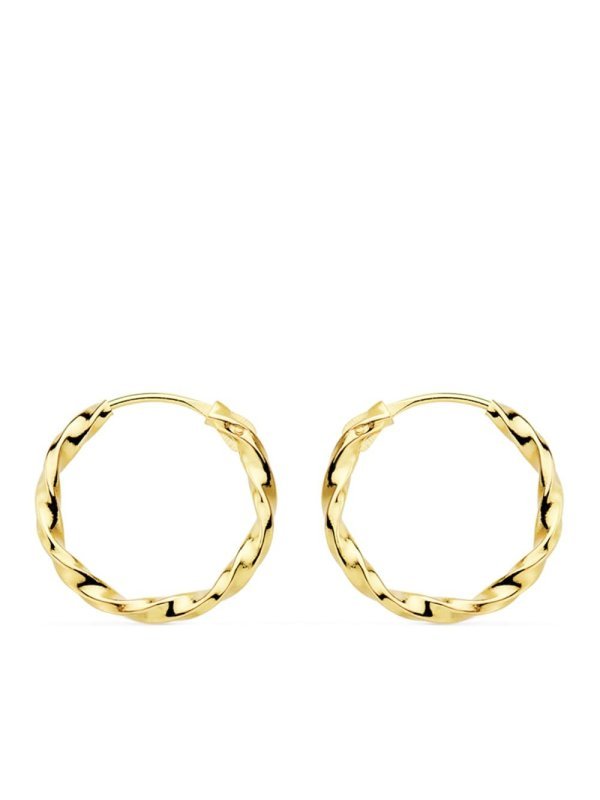 18K AROS ORO AMARILLO HUECOS...