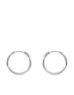 18K AROS ORO BLANCOS HUECOS...