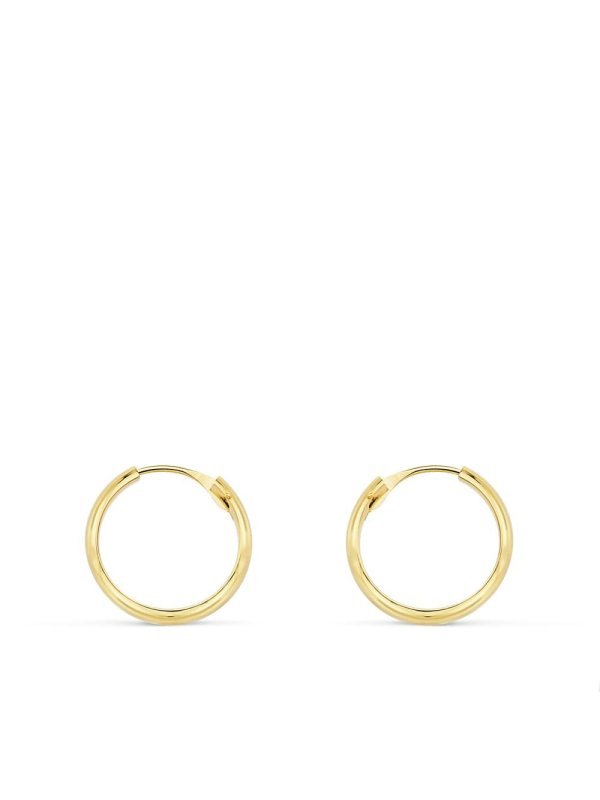 18K AROS HUECOS ORO AMARILLO MEDIA...