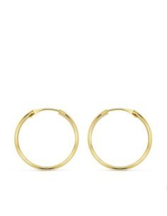 18K AROS ORO AMARILLO MEDIA...