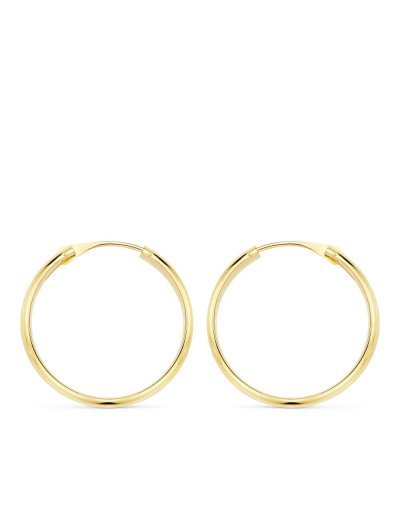 18K AROS ORO AMARILLO MEDIA...