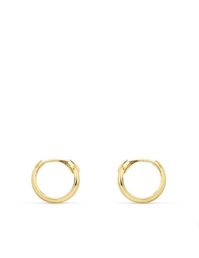 18K AROS HUECOS ORO...