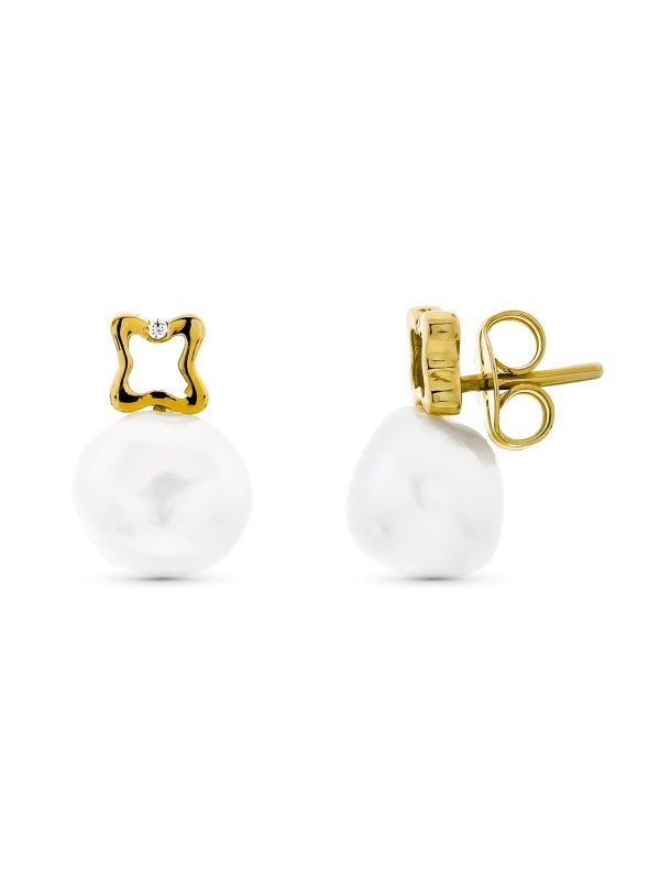 18K PENDIENTES ORO AMARILLO MOTIVO...