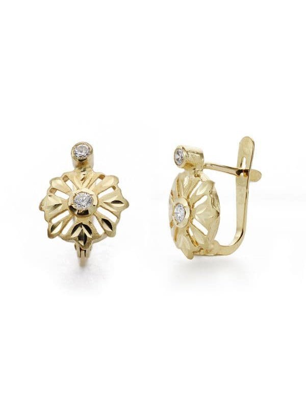 18K PENDIENTES CUBANAS NIÃ‘A...