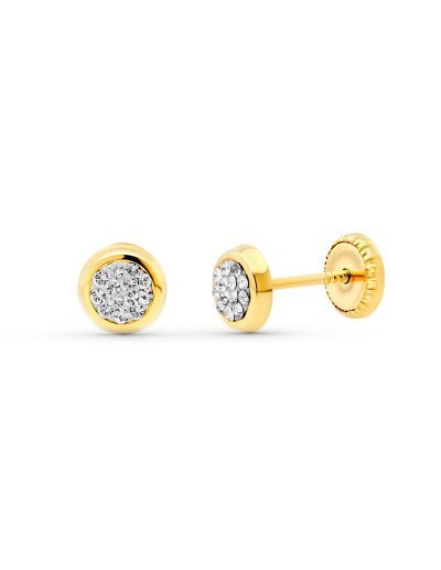 18K PENDIENTES ORO AMARILLO...