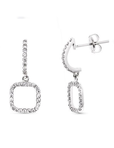 18K PENDIENTES LARGO ORO...