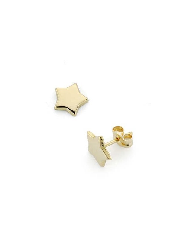 18K PENDIENTES ORO AMARILLO ESTRELLA...