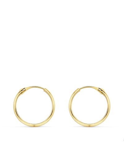 18K AROS ORO AMARILLO MEDIA...