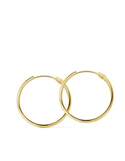 18K AROS ORO AMARILLO MEDIA...