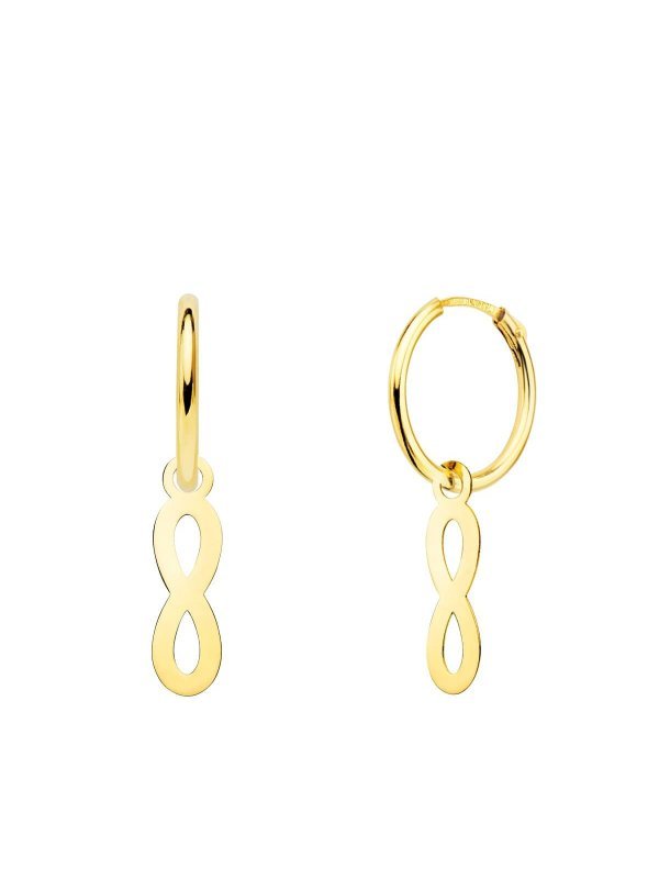 18K AROS ORO AMARILLO TUBO CON...