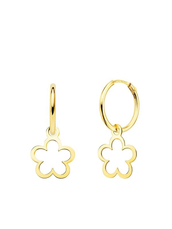 18K AROS ORO AMARILLO TUBO CON...