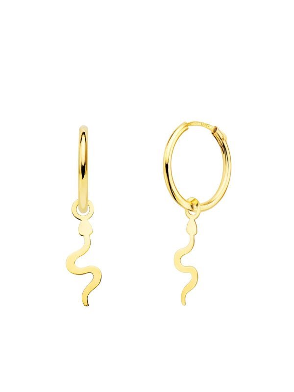 18K AROS ORO AMARILLO TUBO CON...