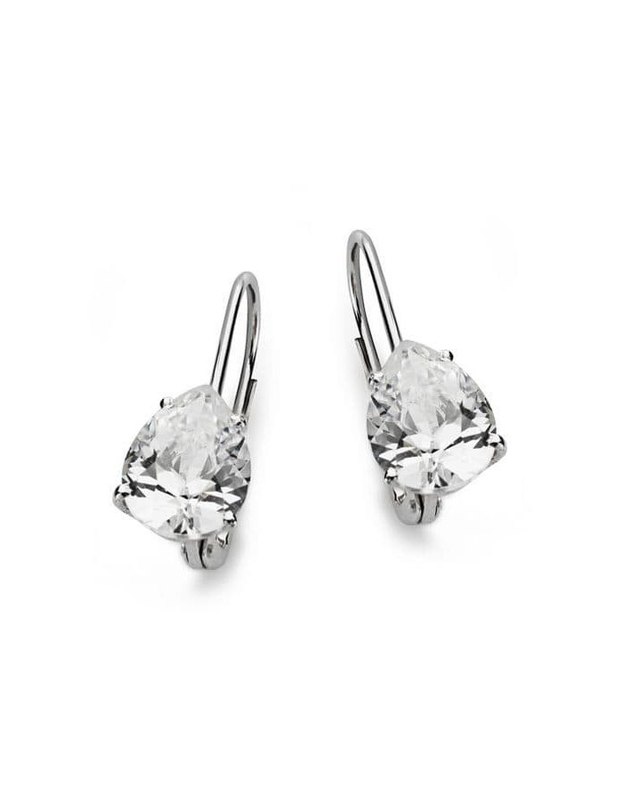 18K PENDIENTES CIRCONITA PERA ORO...