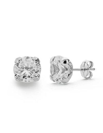 18K PENDIENTES ORO BLANCO...