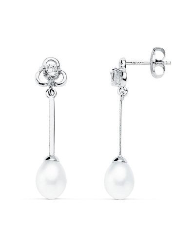18K PENDIENTES LARGOS ORO...