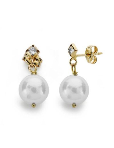 18K PENDIENTES LARGOS ORO...