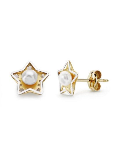 18K PENDIENTES ORO AMARILLO...