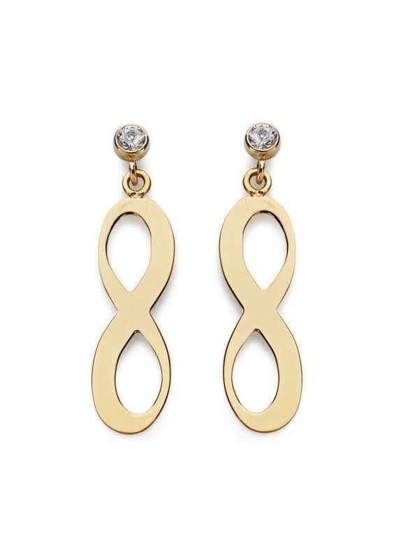 18K PENDIENTES INFINITY 20X6 MM