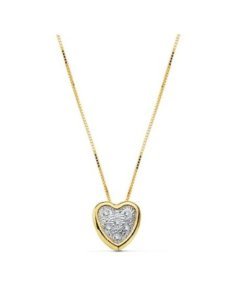 18K COLGANTE CORAZON CADENA...