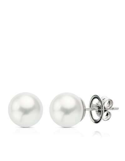 18K PENDIENTES ORO BLANCO...