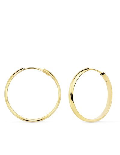 18K AROS ORO AMARILLO MEDIA...