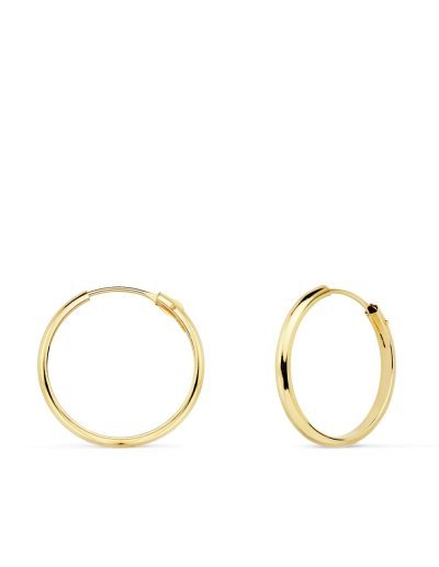 18K AROS ORO AMARILLO MEDIA...